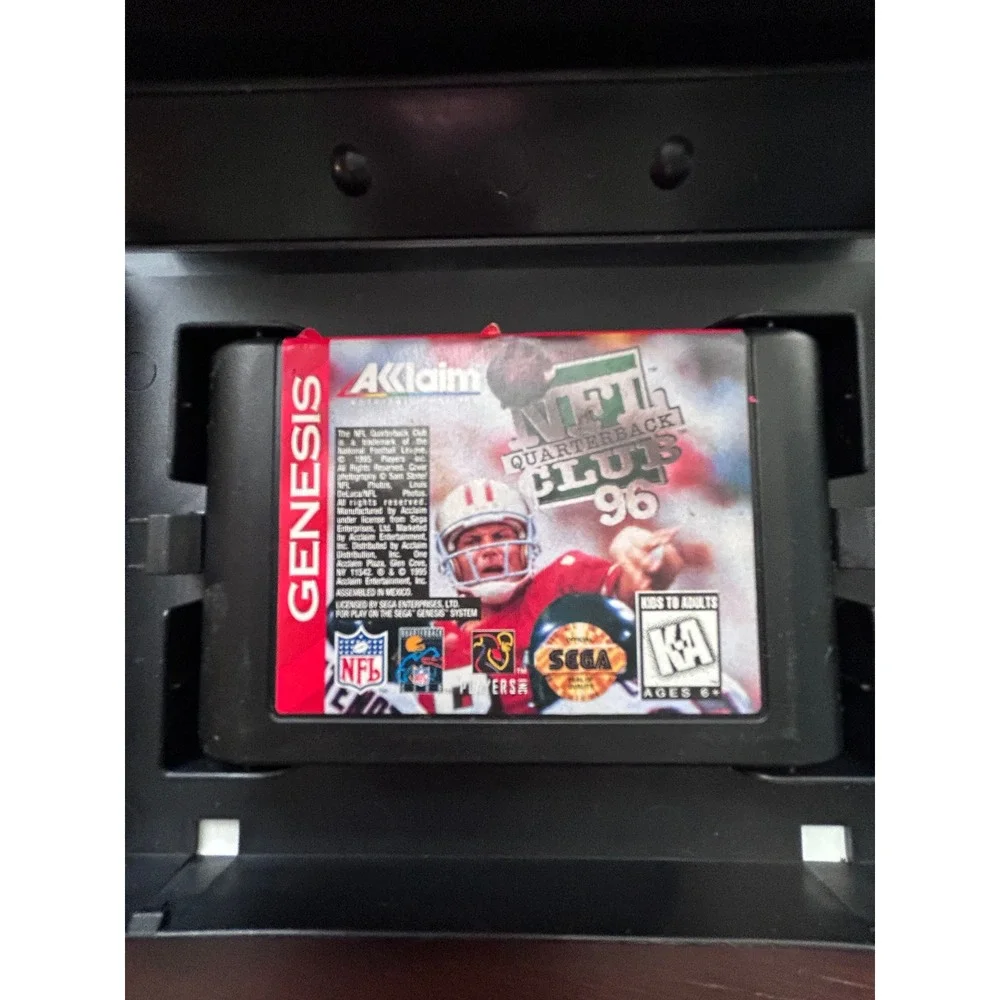 NFL Quarterback Club 96 Sega Genesis CIB Acclaim Sports Football Game T-81586